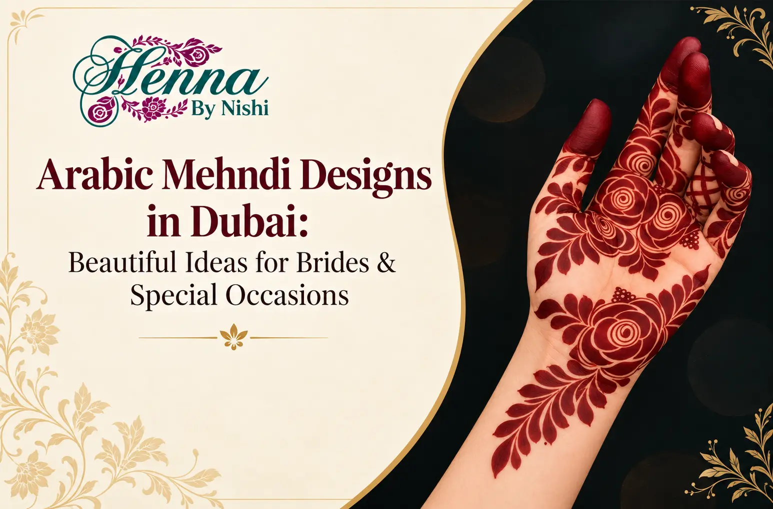 Arabic Mehndi Designs in Dubai